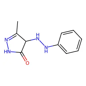 2-Pyrazolin-5-one, 3-methyl-4-phenylhydrazino- structure