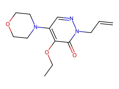 3(2H)-Pyridazinone, 2-allyl-4-ethoxy-5-morpholino- structure