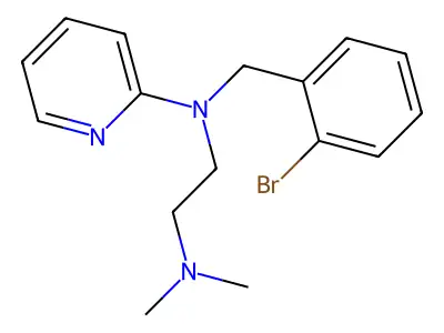 Pyridine, 2-((o-bromobenzyl)(2-(dimethylamino)ethyl)amino)- structure