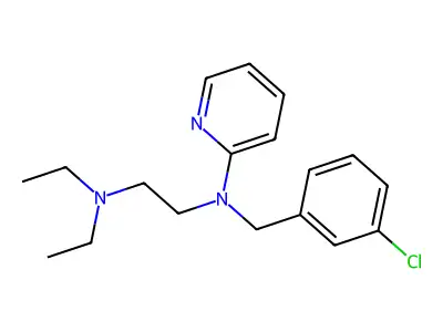 Pyridine, 2-((m-chlorobenzyl)(2-(diethylamino)ethyl)amino)- structure