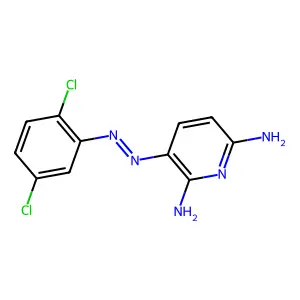 2,6-Diamino-3-((2,5-dichlorophenyl)azo)pyridine structure