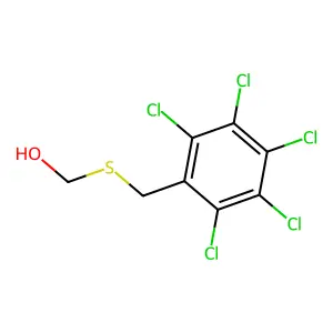 Pentachlorobenzylthiomethanol structure