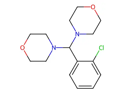 Morpholine, 4,4'-(o-chlorobenzylidene)di- structure