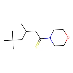 3,5,5-Trimethyl-1-(4-morpholinyl)-1-hexanethione structure
