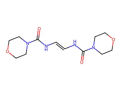 Morpholine, N,N'-vinylenebis(4-carbamoyl- structure
