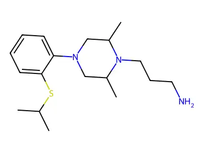Piperazine, 1-(3-(N-(2-isopropylthiophenyl)-N-methylamino)propyl)-1-methyl- structure