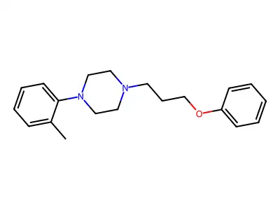 Piperazine, 1-(3-phenoxypropyl)-4-(o-tolyl)- structure
