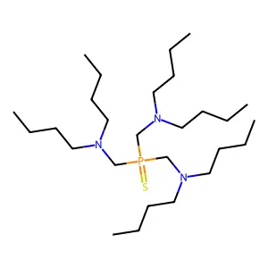 三(二丁基氨基甲基)硫化膦 structure
