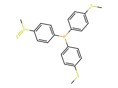 Phosphine 硫醚, tris(p-甲硫基苯基)- structure
