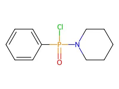 Phenyl(piperidin-1-yl)phosphinic chloride structure