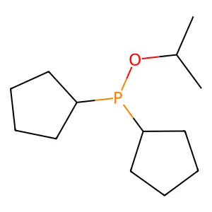 Dicyclopentyl(propan-2-yloxy)phosphane structure