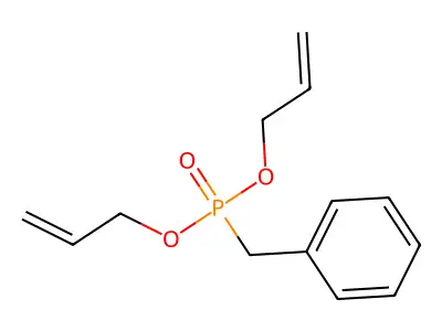 Phosphonic acid, benzyl-, diallyl ester structure