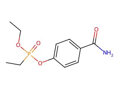 4-Carbamoylphenyl ethyl ethylphosphonate structure