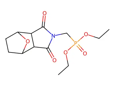 Phosphonic acid, (hexahydro-3,6-epoxyphthalimido)methyl-, diethyl ester structure