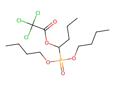 1-(Dibutoxyphosphoryl)butyl trichloroacetate structure