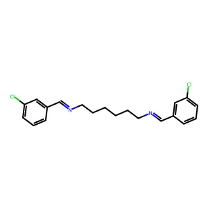 N,N'-双(间氯亚苄基)-1,6-己二胺 structure