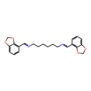 N,N'-二(邻藜芦基亚甲基)-1,6-己二胺 structure