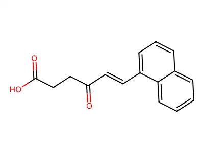 6-(1-Naphthyl)-4-oxo-5-hexenoic acid structure