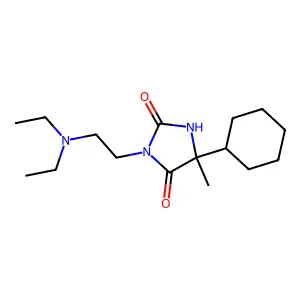 5-Cyclohexyl-3-[2-(diethylamino)ethyl]-5-methylimidazolidine-2,4-dione structure