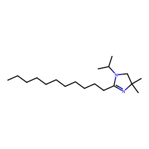 2-Imidazoline, 4,4-dimethyl-1-isopropyl-2-undecyl- structure