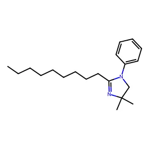 4,4-Dimethyl-2-nonyl-1-phenyl-2-imidazoline structure