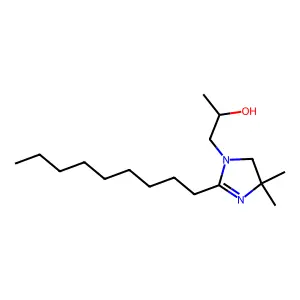 2-Imidazoline-1-ethanol, 2-nonyl-alha,4,4-trimethyl- structure