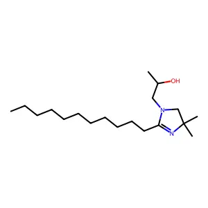 4,5-Dihydro-alpha,4,4-trimethyl-2-undecyl-1H-imidazole-1-ethanol structure