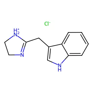 3-((4,5-Dihydro-1H-imidazol-2-yl)methyl)-1H-indole--hydrogen chloride (1/1) structure