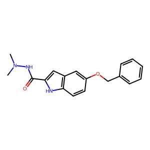 5-苄氧基-N,N-二甲基-吲哚-2-甲酰肼 structure
