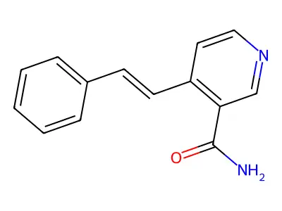 4-苯乙烯基烟酰胺 structure