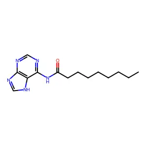 N-嘌呤-6-基壬酰胺 structure