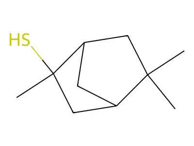 2-Norbornanethiol, 2,5,5-trimethyl- structure