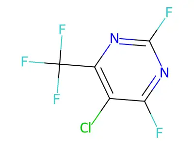 Pyrimidine, 5-chloro-2,4-difluoro-6-trifluoromethyl- structure