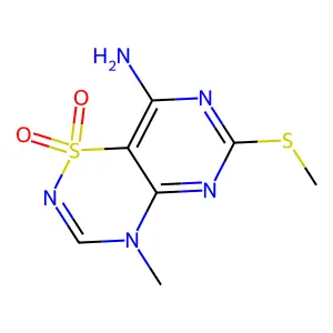 Thiadiazine der. structure