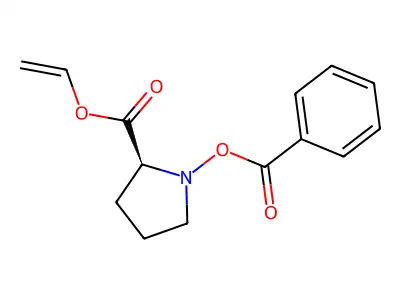 2-Pyrrolidinecarboxylic acid, 1-hydroxy-, vinyl ester, benzoate, L- structure