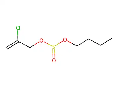 Sulfurous acid, butyl 2-chloro-2-propenyl ester structure