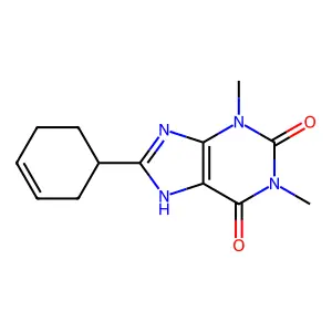 8-(3-Cyclohexen-1-yl)theophylline structure
