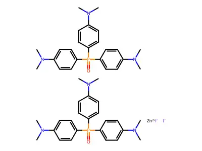 Zinc iodide--4,4',4''-phosphoryltris(N,N-dimethylaniline) (1/2/2) structure