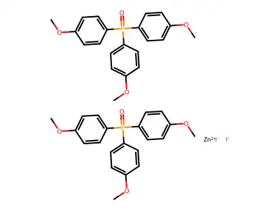 Zinc iodide--tris(4-methoxyphenyl)(oxo)-lambda~5~-phosphane (1/2/2) structure