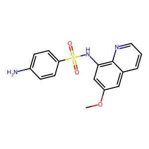 4-Amino-N-(6-methoxy-8-quinolinyl)benzenesulfonamide structure