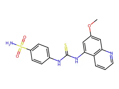 1-(7-Methoxyquinolin-5-yl)-3-(4-sulfamoylphenyl)thiourea structure