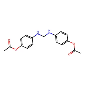 [4-[(4-Acetyloxyanilino)methylamino]phenyl] acetate structure