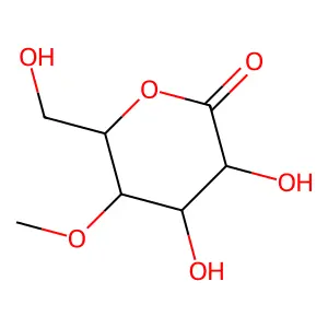 3,4-Dihydroxy-6-(hydroxymethyl)-5-methoxyoxan-2-one structure