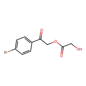 2-(4-Bromophenyl)-2-oxoethyl glycolate structure