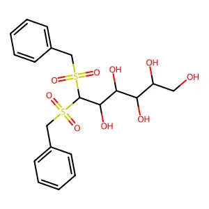 6,6-Bis(benzylsulfonyl)hexane-1,2,3,4,5-pentol structure