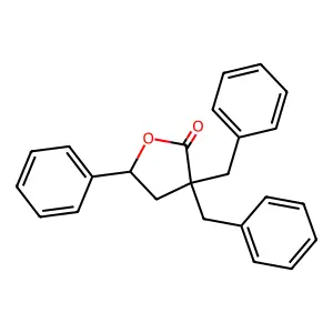 3,3-Dibenzyl-5-phenyloxolan-2-one structure