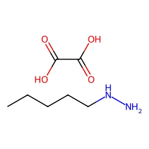 Oxalic acid; pentylhydrazine structure