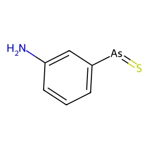 (3-Aminophenyl)arsanethione structure
