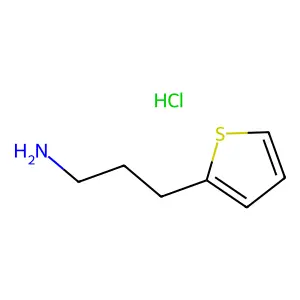 3-Thiophen-2-ylpropan-1-amine hydrochloride structure