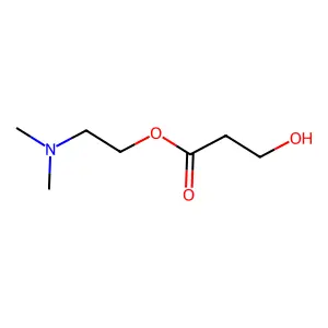 2-Dimethylaminoethyl 3-hydroxypropanoate structure